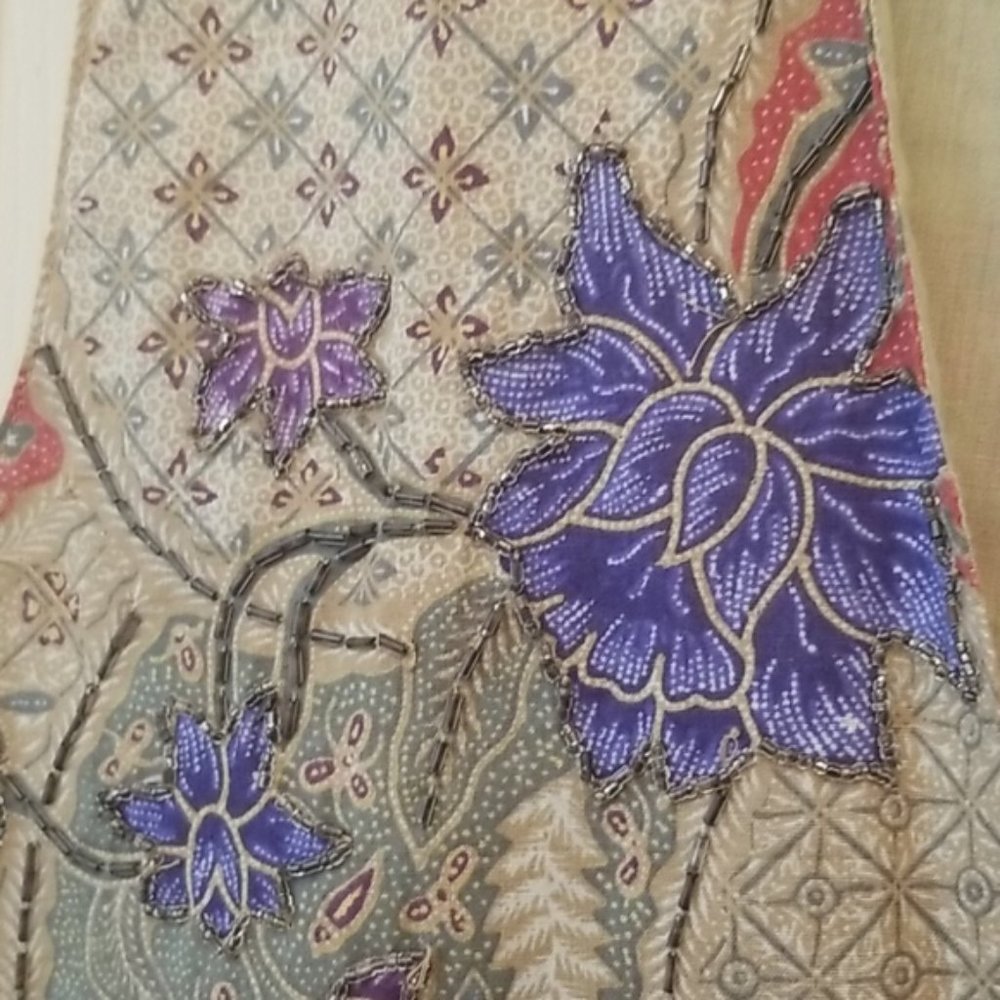 Multi-Colored Button Down Vest - image 3